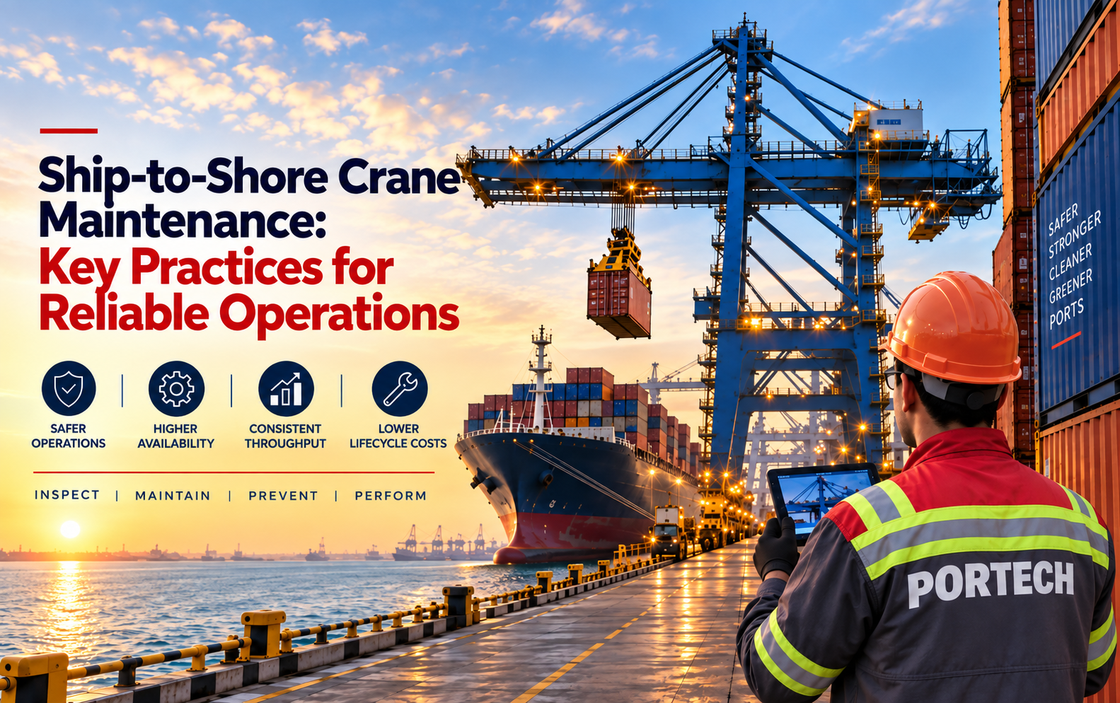 Ship-to-Shore Crane Maintenance: Key Practices for Reliable Operations