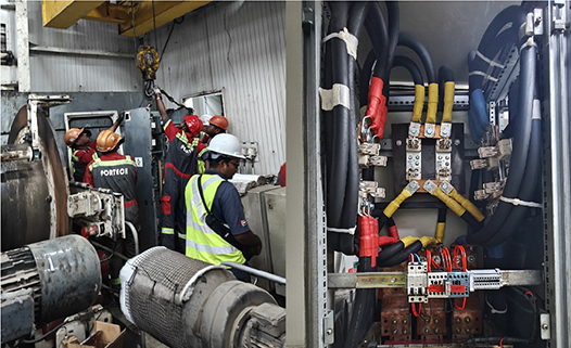 QC's Drive replacement work @ Mundra DPW