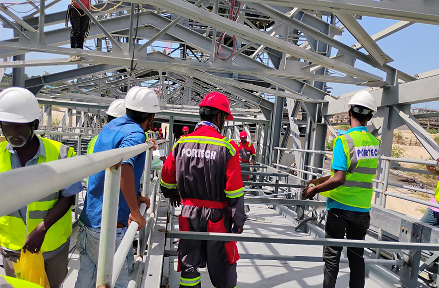 BHEL 660 MW power plant Conveyor Erection and installation work